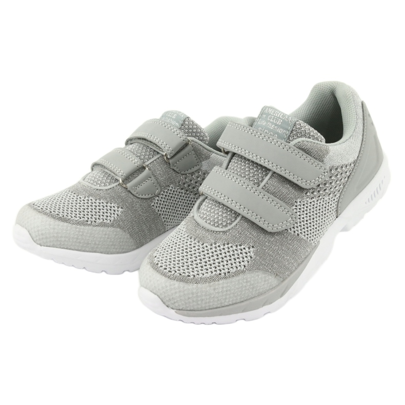 ADI flickor sport American Club ES16 silvergrå 3