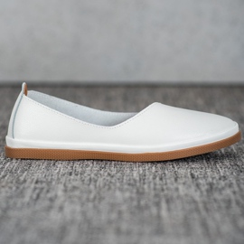 Läder Slip On VINCEZA skor vit 2