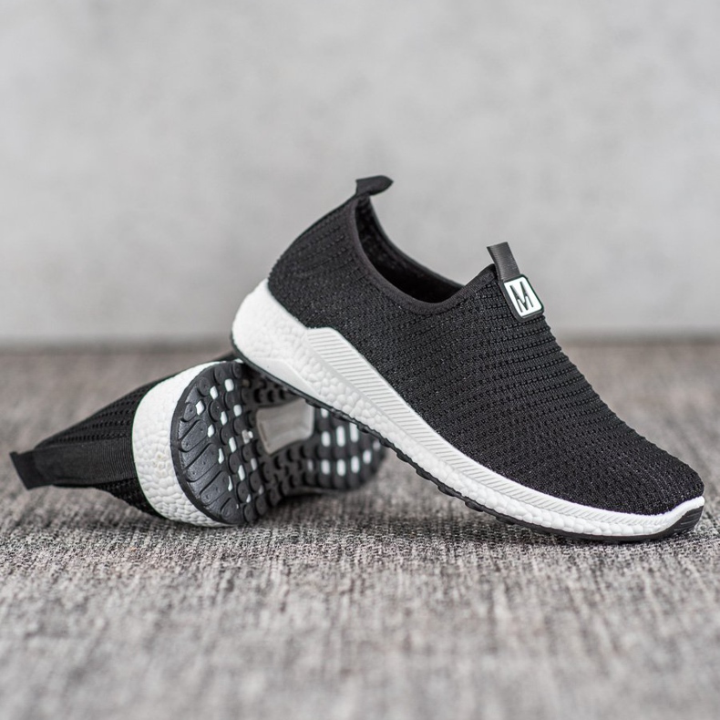 SHELOVET Openwork Slipons svart 1