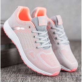 Ax Boxing Bekväma Openwork -sportskor orange grå 1