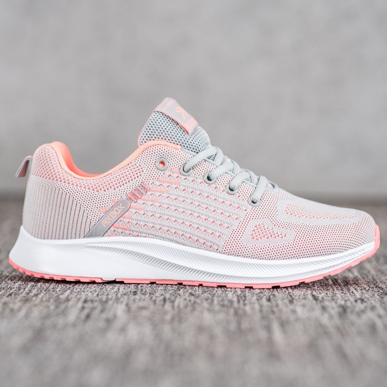 Ax Boxing Bekväma Openwork -sportskor orange grå 2