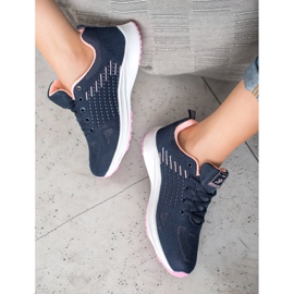 Ax Boxing Bekväma Openwork -sportskor blå 1