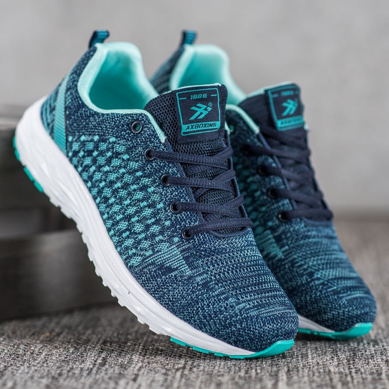 Ax Boxing Sportskor med mesh blå 1