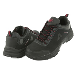 American Club HL02 vattentäta softshell sportskor svart röd grå 4