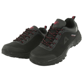 American Club HL02 vattentäta softshell sportskor svart röd grå 3