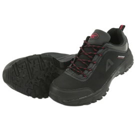 American Club HL02 vattentäta softshell sportskor svart röd grå 5