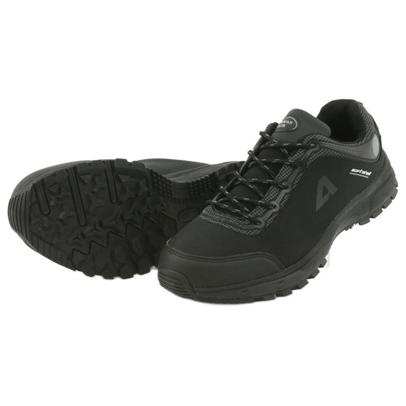 American Club HL02 vattentäta softshell sportskor svart grå 5