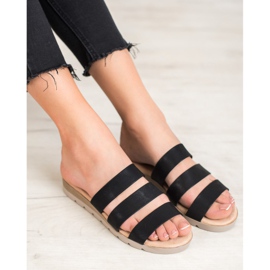 Svarta VINCEZA tofflor 2