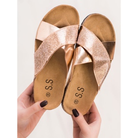 SHELOVET Klassiska gyllene tofflor 1