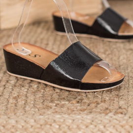 SHELOVET Snygga kil tofflor svart 2