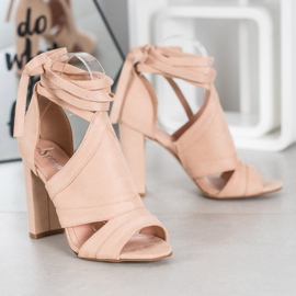 Seastar Knutna sandaler på ett inlägg beige 1