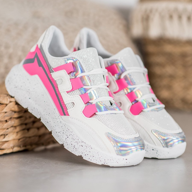 Seastar Sneakers med glitter vit mångfärgad 2