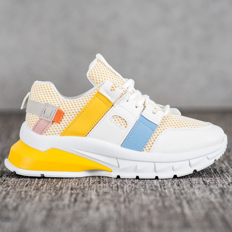 Seastar Färgglada sneakers med mesh vit mångfärgad 1