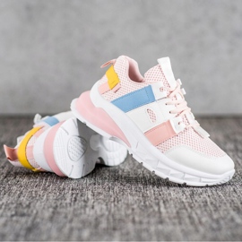 Seastar Färgglada sneakers med mesh vit mångfärgad 1