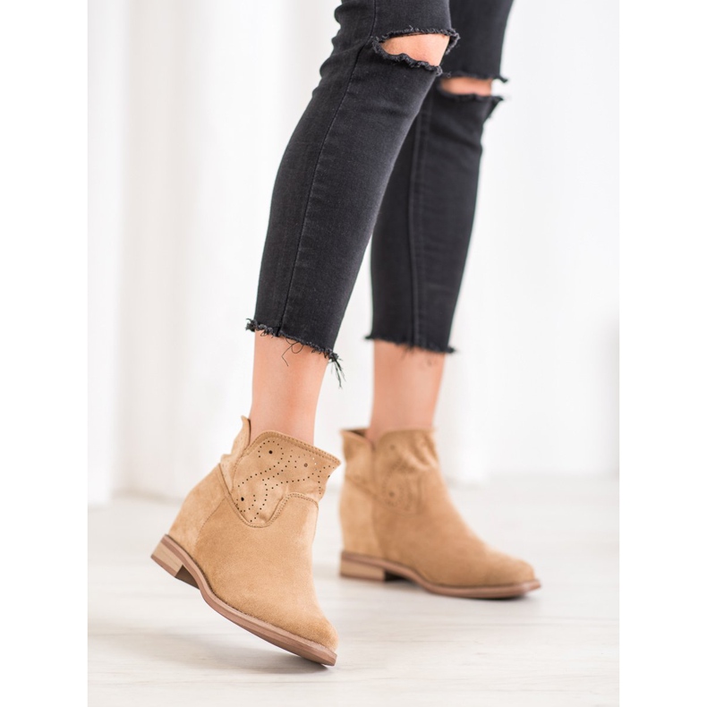 Seastar Stövlar med öppet mönster brun 2