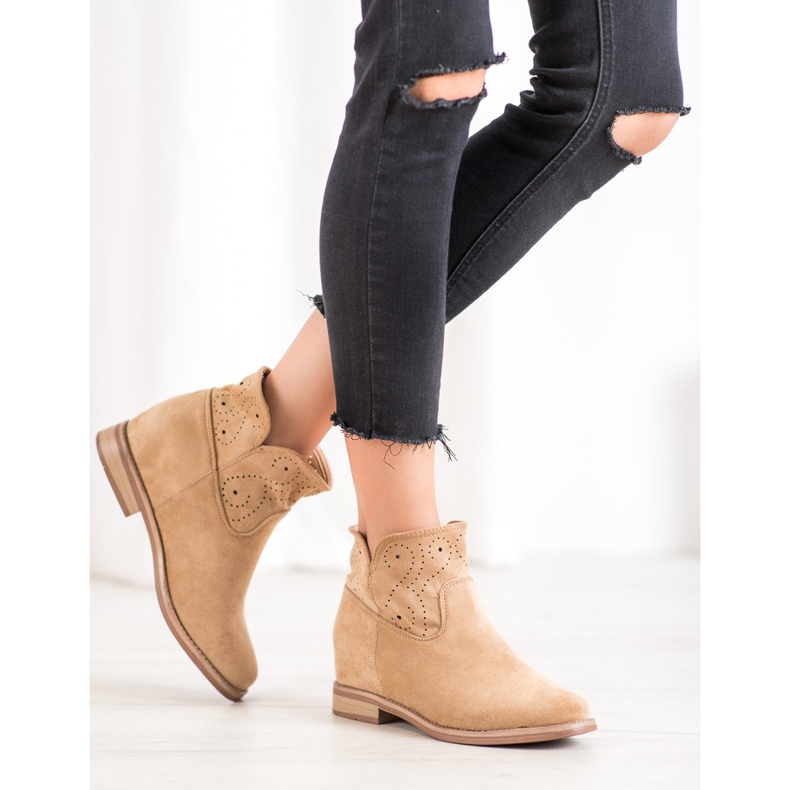 Seastar Stövlar med öppet mönster brun 1