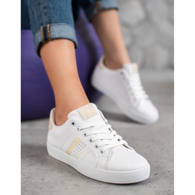 SHELOVET Bekväma vita sportskor 2