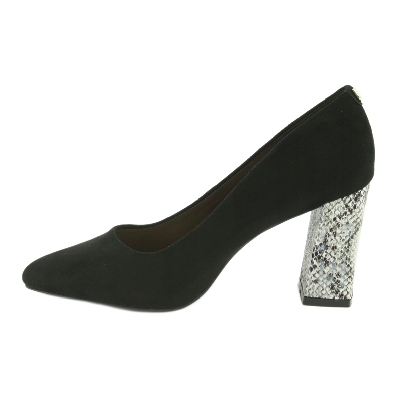 Svarta mockapumpar Sergio Leone 216 grå 2