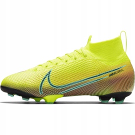 Nike Mercurial Superfly 7 Elite Mds Fg Jr BQ5420-703 fotbollsskor gul gul 2