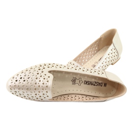 M.Daszyński Lords golden ballerinas Daszyński SA151 brun grå 5
