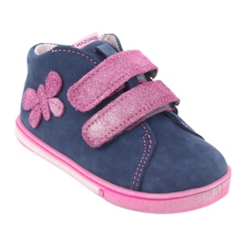 Mazurek 264 MOTOR -NAVY/PINK BUTTERFLY SOOTS blå 1