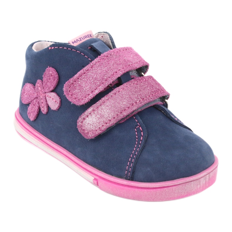Mazurek 264 MOTOR -NAVY/PINK BUTTERFLY SOOTS blå 1