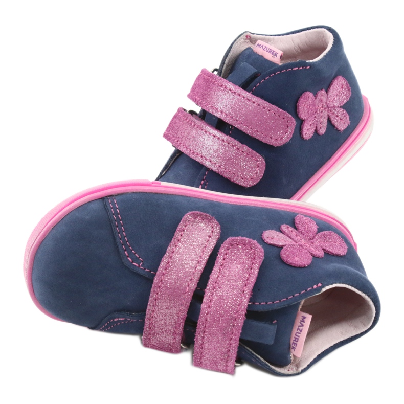 Mazurek 264 MOTOR -NAVY/PINK BUTTERFLY SOOTS blå 6