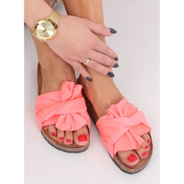 Rosa kork tofflor CK115P Coral 1