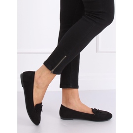 Svarta damloafers 9F127 Svart 2