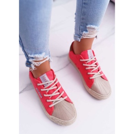 Cross Jeans Rosa kvinnors sneakers CrossJeansDD2R4096 2