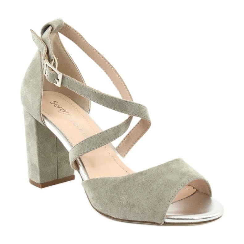 Grå gladiator sandaler Sergio Leone SK865 2