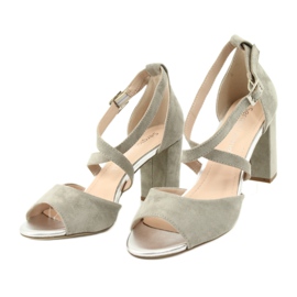 Grå gladiator sandaler Sergio Leone SK865 4