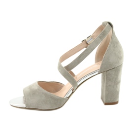 Grå gladiator sandaler Sergio Leone SK865 3