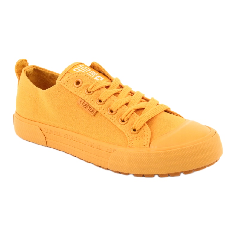 Yellow Big Star FF274A086 bundna sneakers gul 1