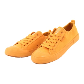 Yellow Big Star FF274A086 bundna sneakers gul 3