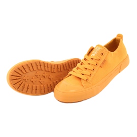 Yellow Big Star FF274A086 bundna sneakers gul 4