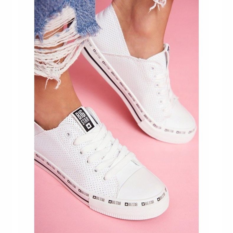 Vita damskor, öppet sneakers Big Star FF274024 1