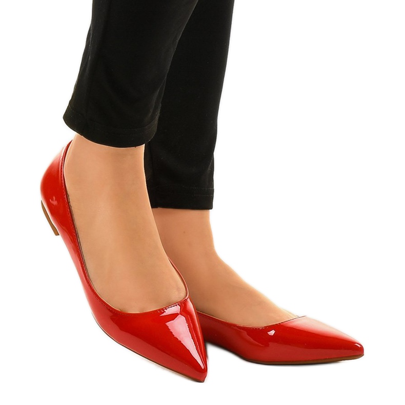 Röda lackerade ballerinor MM5018 1