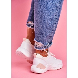 BUGO Kvinnors sportskor rosa och vitt Fellen 2