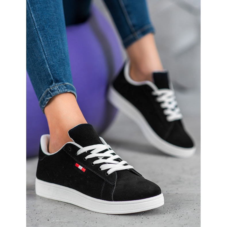 SHELOVET Bekväma ekoläder svart 1