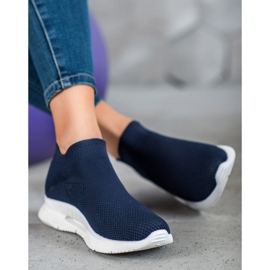 SHELOVET Textil Slip On Shoes blå 2