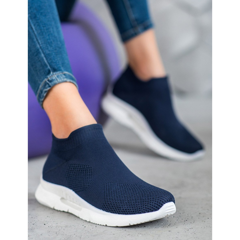 SHELOVET Textil Slip On Shoes blå 1