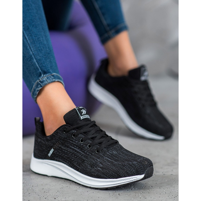 Ax Boxing Bekväma Openwork -sportskor svart 1