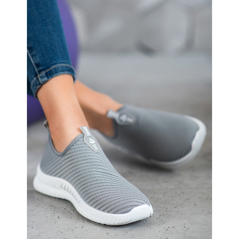 SHELOVET Slip-on sportskor grå 2