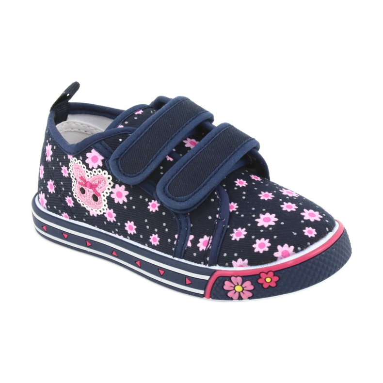 Atletico daisy kardborre sneakers marinblå rosa 1