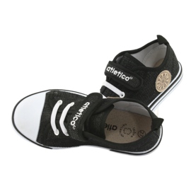 Sneakers med läderinsats Atletico BSM029 svart 6