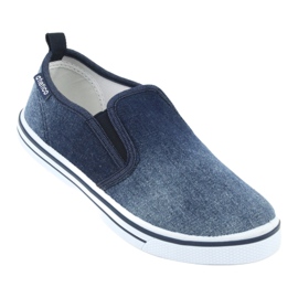 ATLETICO BAM060 denim slip-on sneakers för barn blå 1