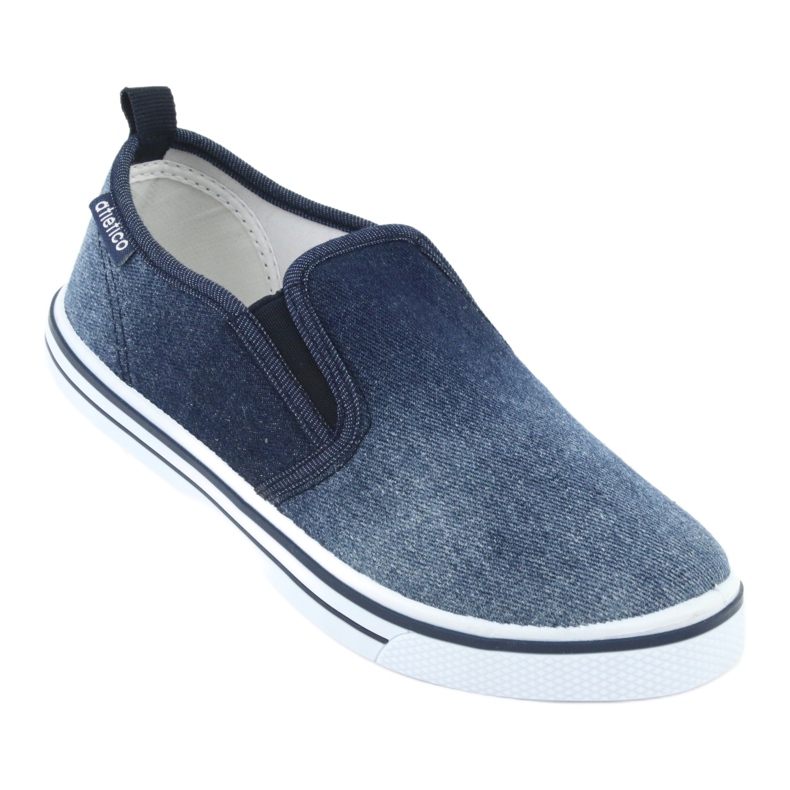 ATLETICO BAM060 denim slip-on sneakers för barn blå 1