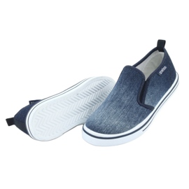 ATLETICO BAM060 denim slip-on sneakers för barn blå 4