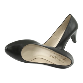 Gregors 465 business pumps i svart läder 5